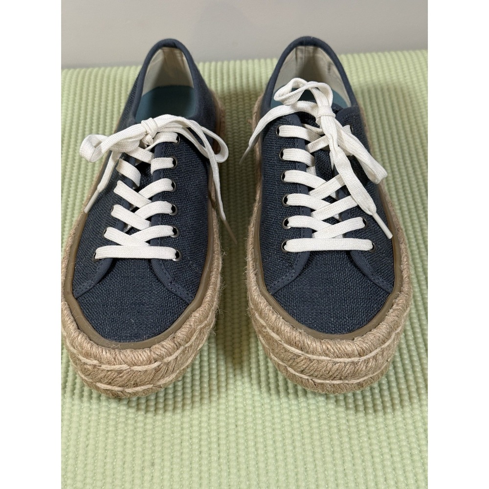 Sea Vees Women navy Linen Coronado Espadrille 6.5 Casual Comfy Classic